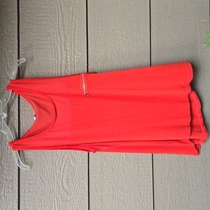 Splash PLUS SIZE Orange mesh zipper tank TOP SZ 3X